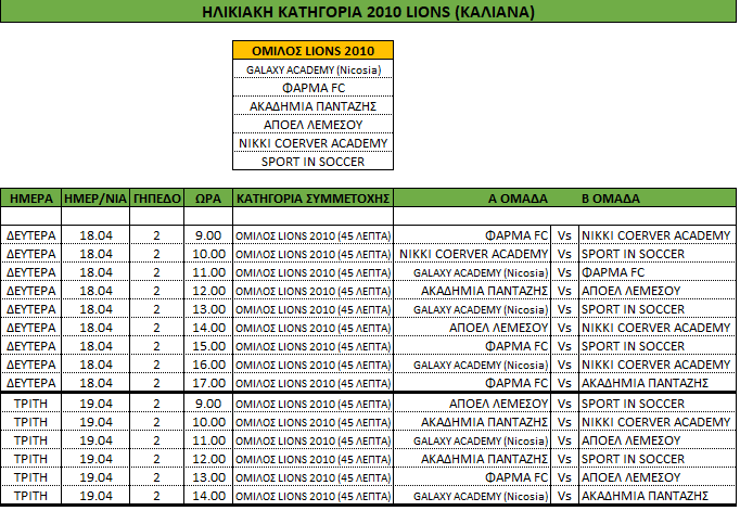 2010-LIONS-PROGRAMMMMMMMMMMMM